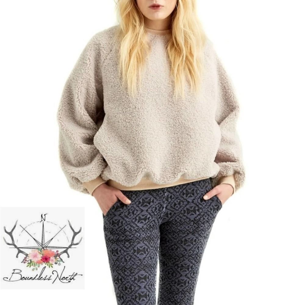 Boundless North oversized faux shearling pullover